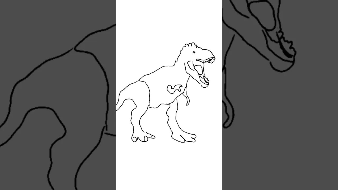 Draw Dinosaur Fast Challenge #drawing #art