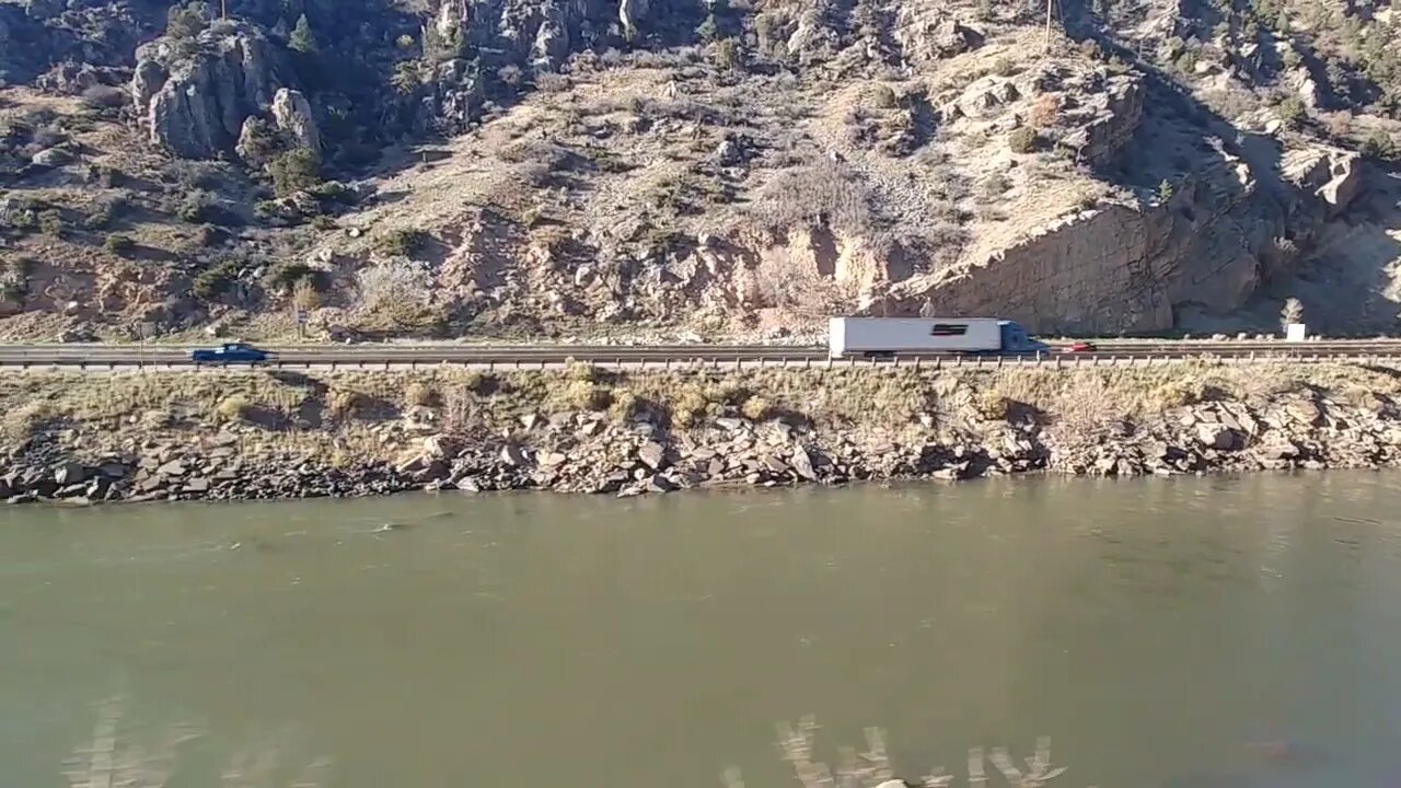 Amtrak California Zephyr near Glenwood Springs, Colorado