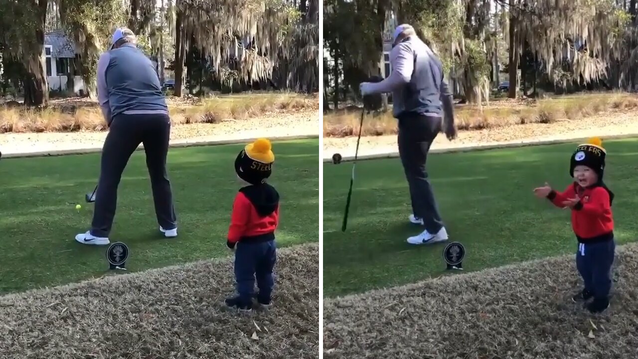 This Golfer Has The Cutest Supporter Ever