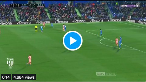 Getafe 0 : 1 FC Barcelona - Goal Leo Messi