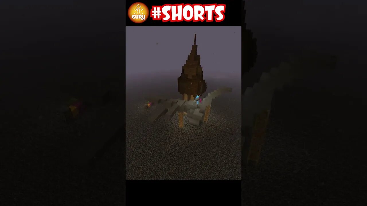 Fantasy tower on top of the nether roof #short #shorts