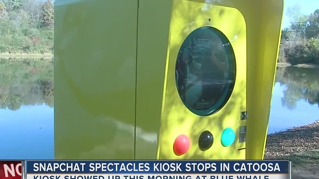 Snapchat Speactacles Kiosk Stops In Catoosa