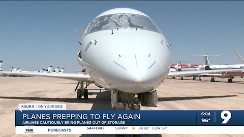 As travel rebounds, airliners come out of storage