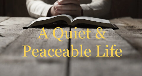 A Quiet & Peaceable Life