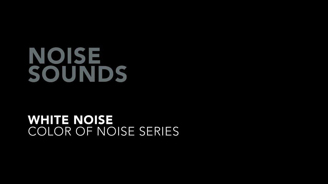 Noise Sounds - White Noise #whitenoise