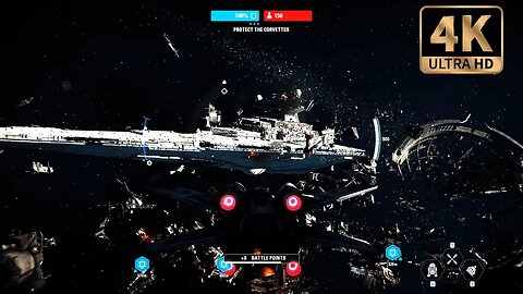 Star Wars Battlefront 2: Starfighter Gameplay (No Commentary) 4K VIDEO