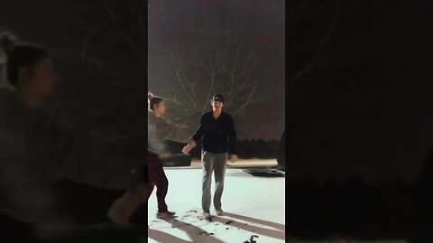 snowy night w my luvr Video By ashleyandcam #Shorts