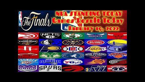 #NBA #NBA STANDINGS TODAY AS OF JANUARY 19, 2022 #NBA UPDATE TODAY #NBA GAME RESULTS TODAY