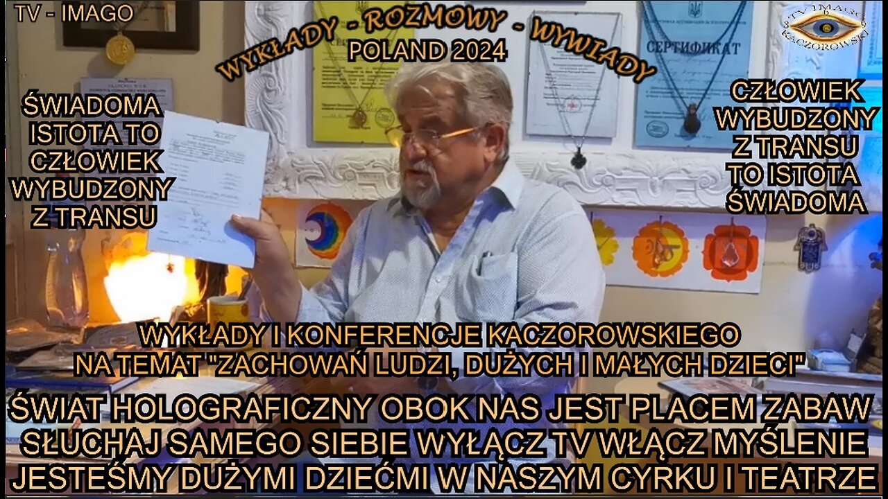 ŚWIAT HOLOGRAFICZNY OBOK NAS JEST PLACEM ZABAW. SŁUCHAJ SAMEGO SIEBIE WYŁĄCZ TV WYŁĄĆZ MYŚLENIE. JESTEŚMY DUŻYMI DZIEĆMI W NASZYM CYRKU I TEATRZE.