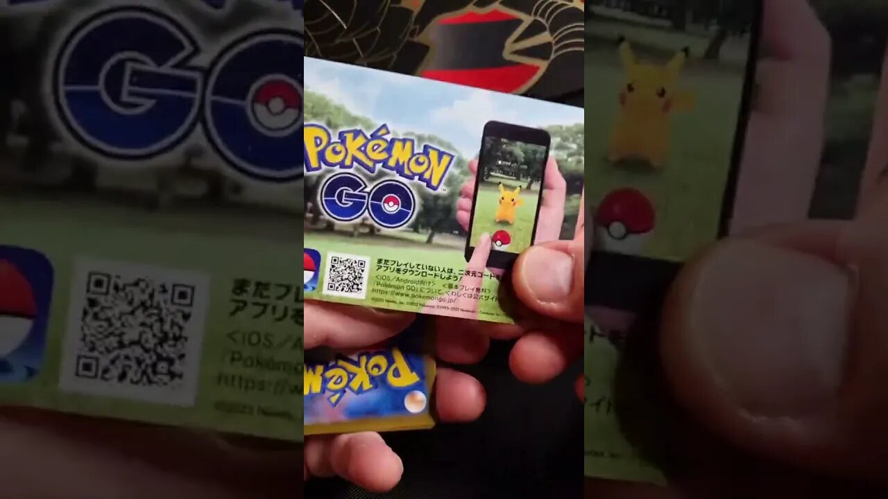 Abrindo um booster de Pokemon GO #pokemon #pokemontcg #short