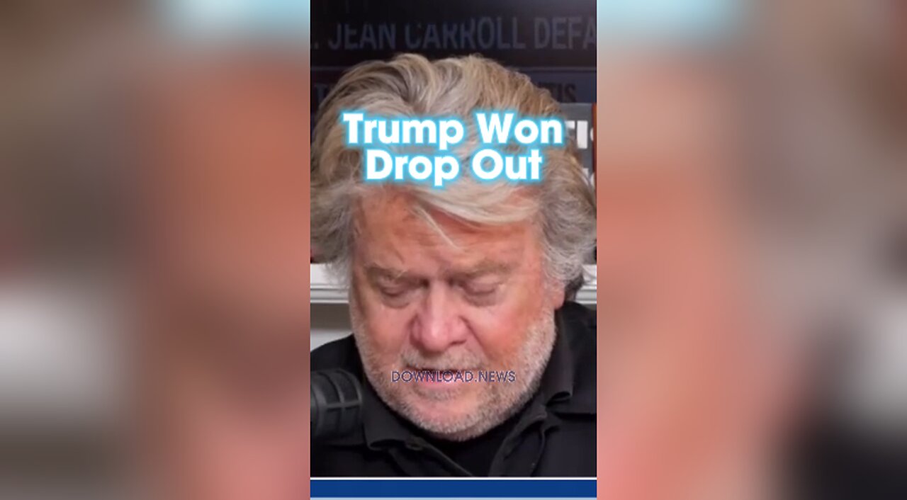 Steve Bannon: Time For DeSantis & Haley To Drop Out, Trump Won - 1/16/24