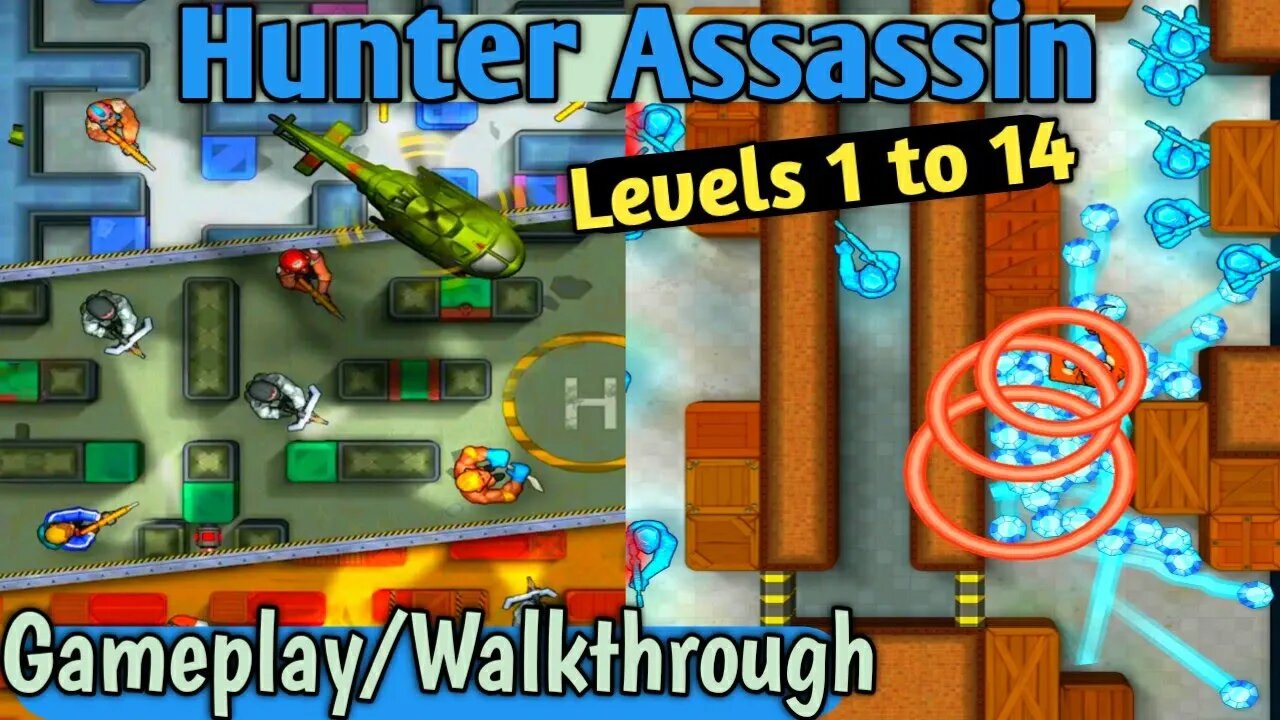 Hunter Assassin Android Game levels 1 to 14 Gameplay/Walkthrough