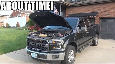 Installing a cold air intake on the Ford F150 (Roush)