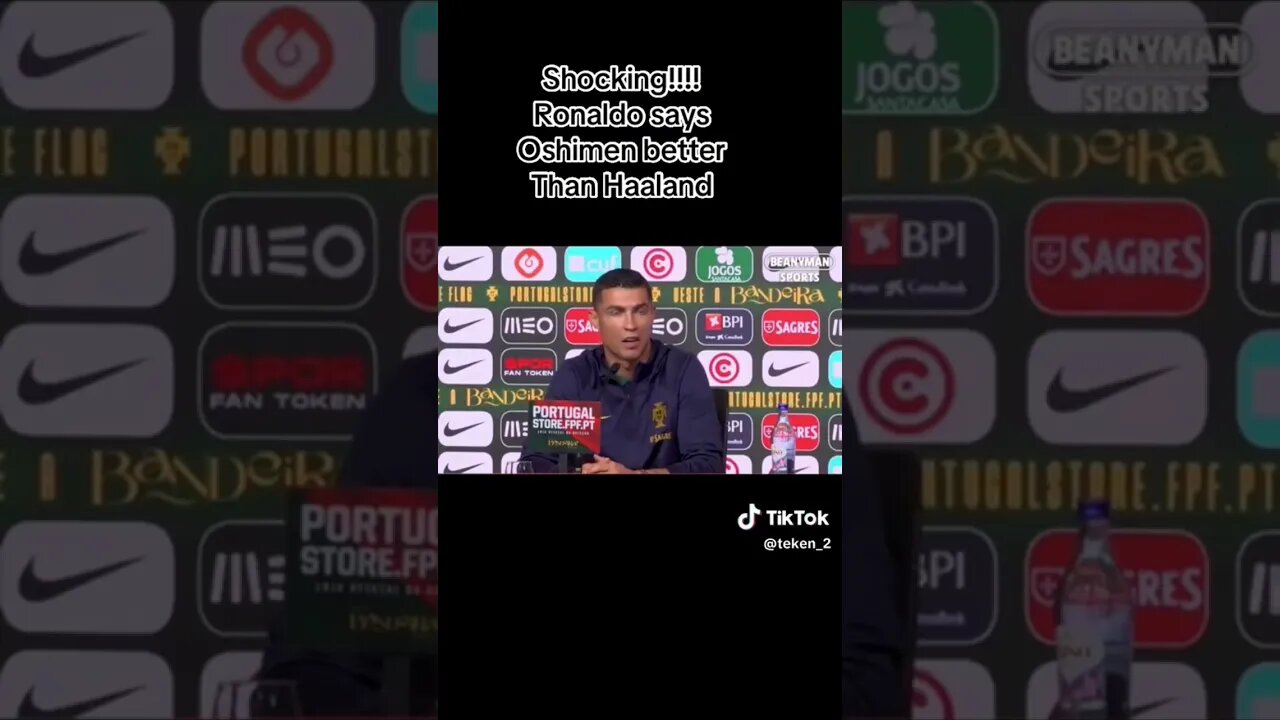 #Ronald says Victor Oshimen is better than Halaand