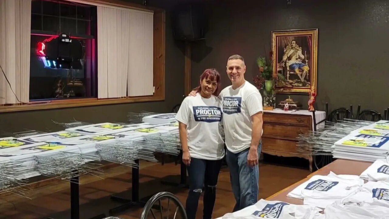 Representative Colonel (Retired) Pat Proctor At the 2021 Leavenworth County picnic