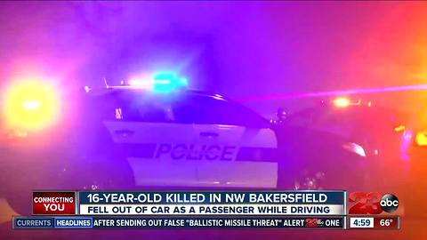 16-Year-Old Killed in Northwest Bakersfield Accident