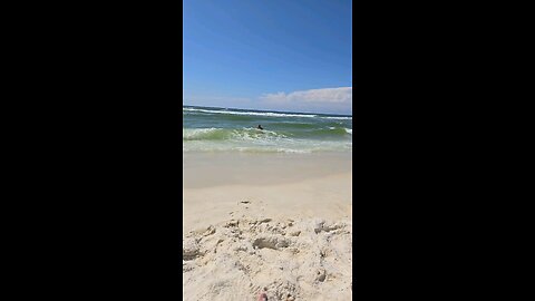 Boogie Boarding in Perdido Key.