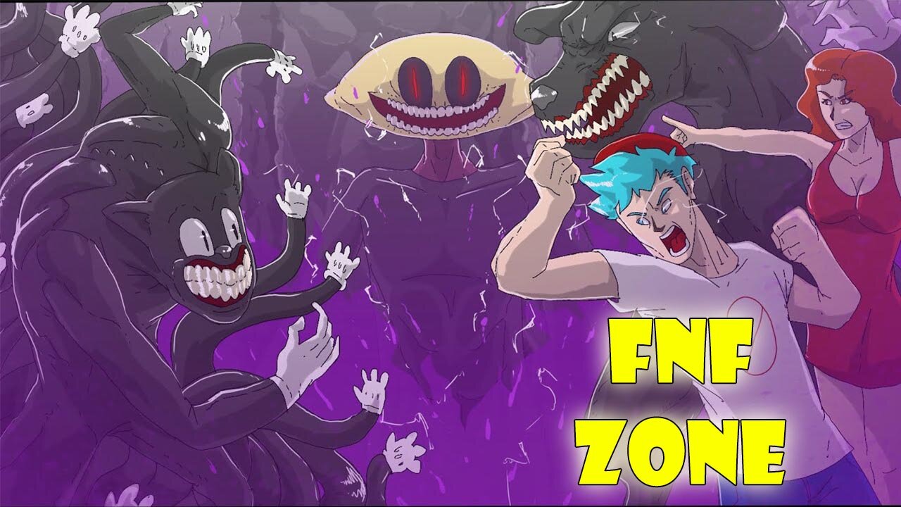 FNF ZONE | BF VS CARTOON CAT & GF FT. LEMON DEMON | FRIDAY NIGHT FUNKIN