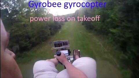 gyrocopter engine failure on takeoff