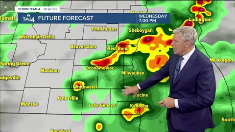 Rain continues Wednesday evening