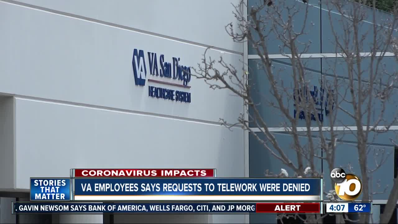 VA employees says telework requests were denied