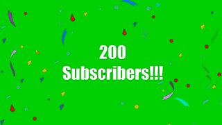 Thanks for 200 Subscribers!!!!