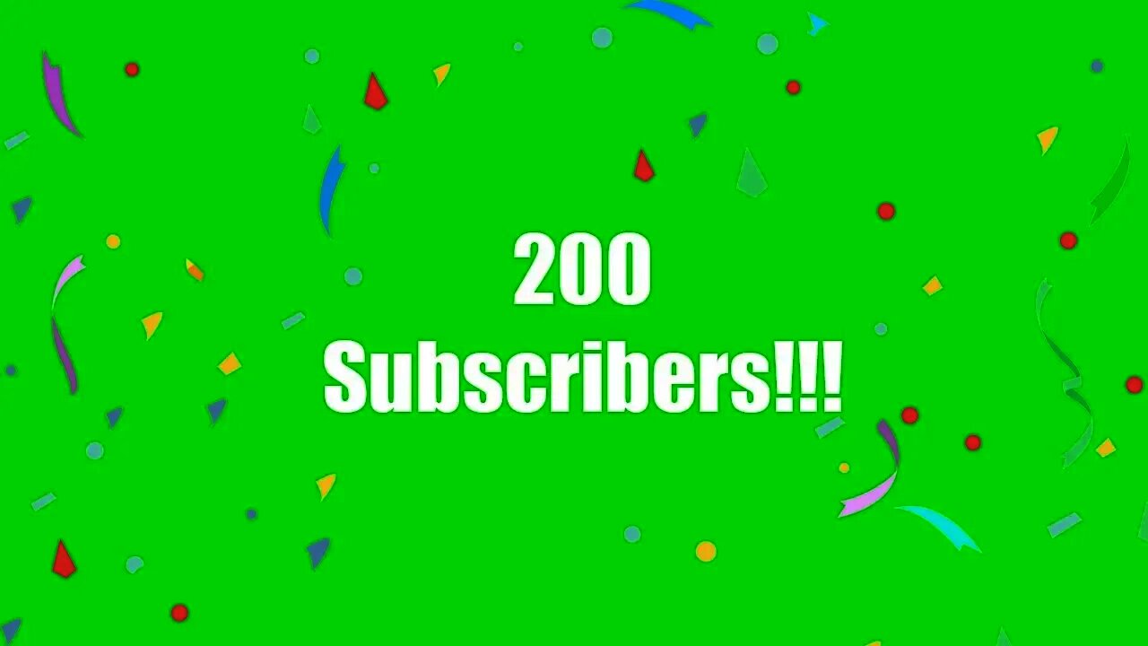Thanks for 200 Subscribers!!!!