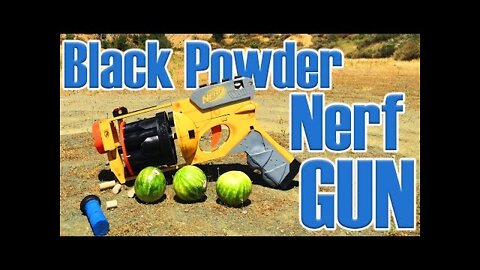 WORLD'S LARGEST NERF GUN Destroying Watermelons!! (w_ Mark Rober)