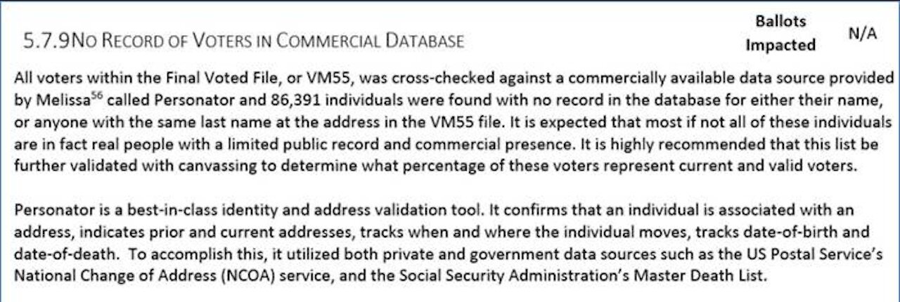 Veritas Part 3, 86,000 Voters in AZ can't be confirmed, Canadian Passport Database