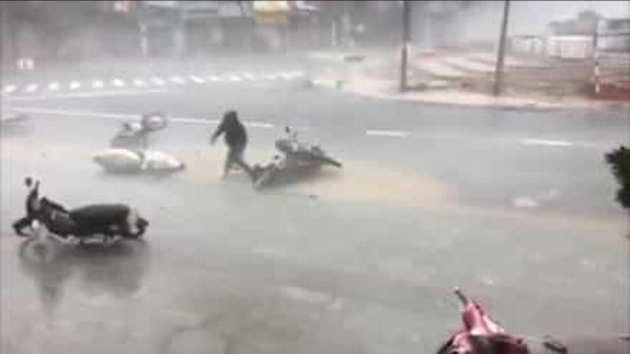 L'attacco dell'uragano Damrey in Vietnam