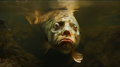 The human face fish😲😳