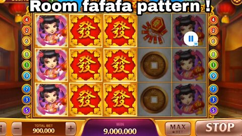 Room fafafa pattern in domino island game