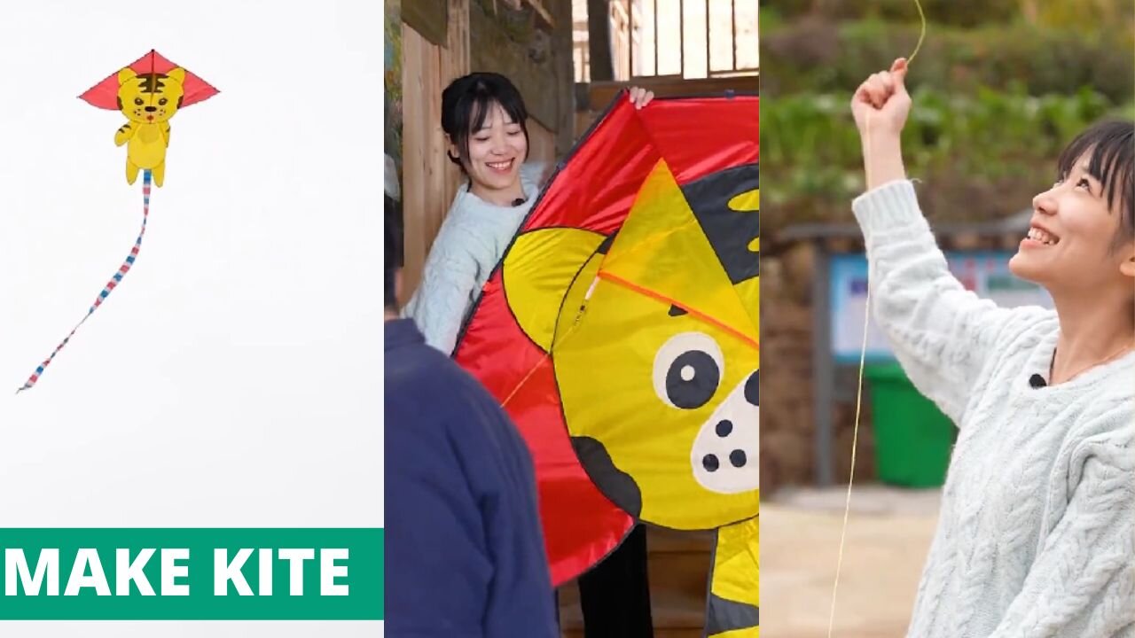 how to make kite at home easy my sister