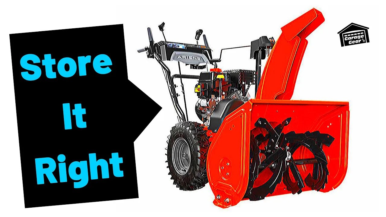 SUMMERIZE YOUR SNOWBLOWER - How To Store Your Snowblower Properly For The Summer.