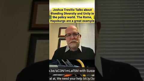 Joshua Treviño Talks about Blending Diversity and Unity in the policy world.