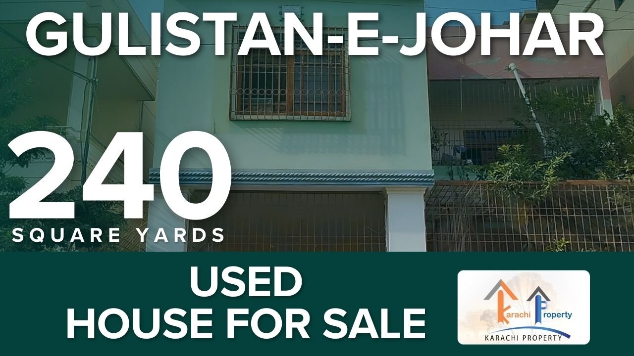 Gulistan-e-Johar Block 3 242 Square Yards T Shape House Near Karachi University Road