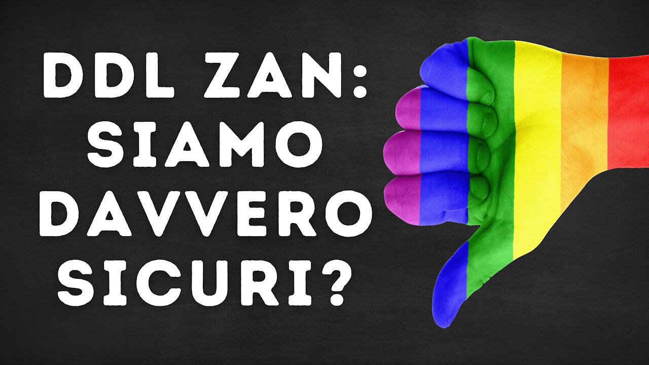 DDL ZAN | Lotta Alla Discriminazione o Propaganda Della Cultura Gender?