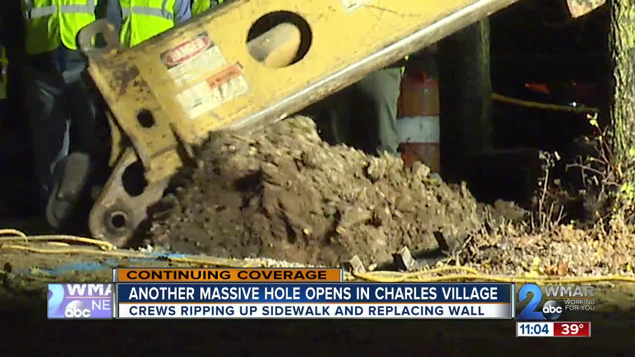 Another massive sinkhole wreaking havoc on Charles Village