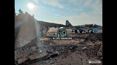 Destroyed Ukraine SU-25s (Image only)