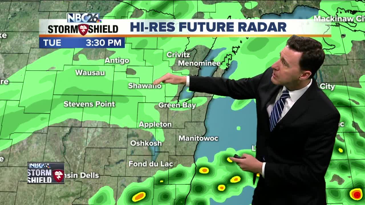 Michael Fish's NBC26 Storm Shield weather forecast