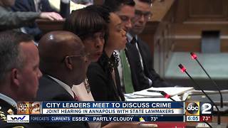 Lawmakers, public, meeting to focus on crime solutions in Baltimore