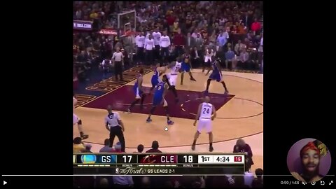 STEPH CURRY CLAMPING LEBRON JAMES UP IN FINALS ?