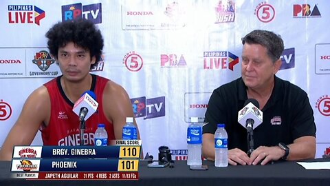 Interview with Best Player Japeth Aguilar and Coach Tim Cone [Sep. 6, 2024]
