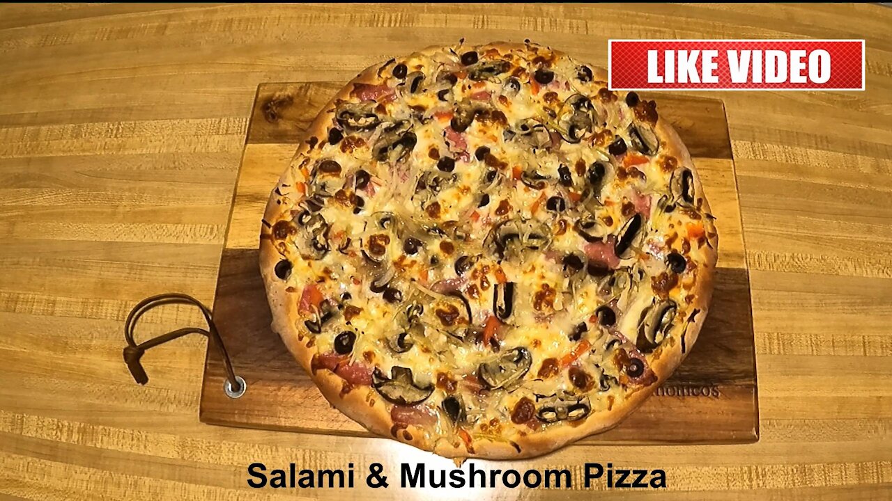 The BEST Salami and Mushroom Pizza Recipe Ever.