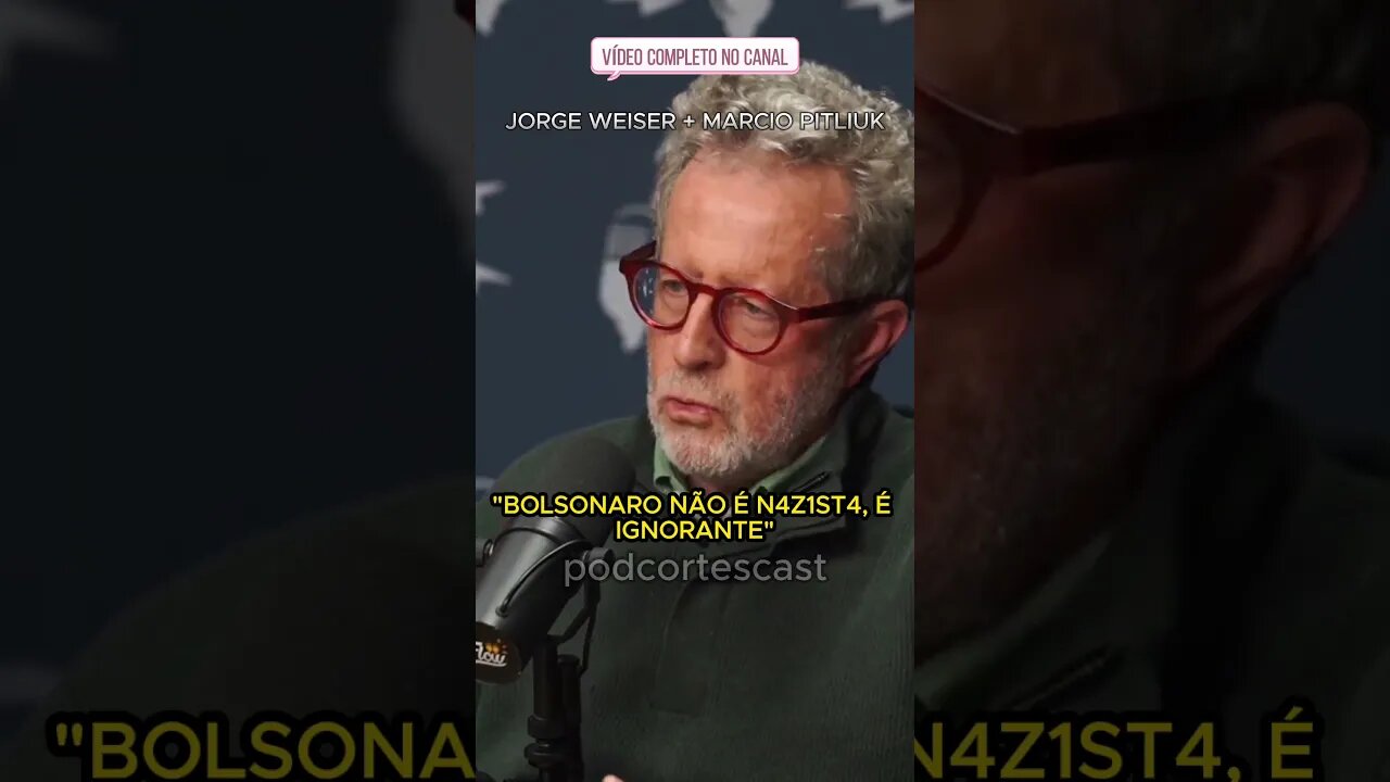 BOLSONARO NÃO É N4Z1ST4, É IGNORANTE #cortesdepodcast #melhoresmomentos #bolsonaro #podcast