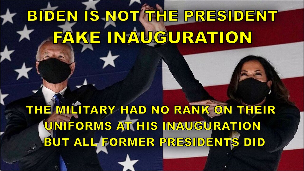 BIDEN'S MILITARY HAD NO RANKINGS ON THEIR UNIFORMS AT INAUGURATION BUT ALL FORMER PRESIDENTS DID