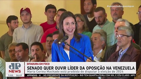 Senado deverá ouvir líder da oposição impedida de concorrer na Venezuela