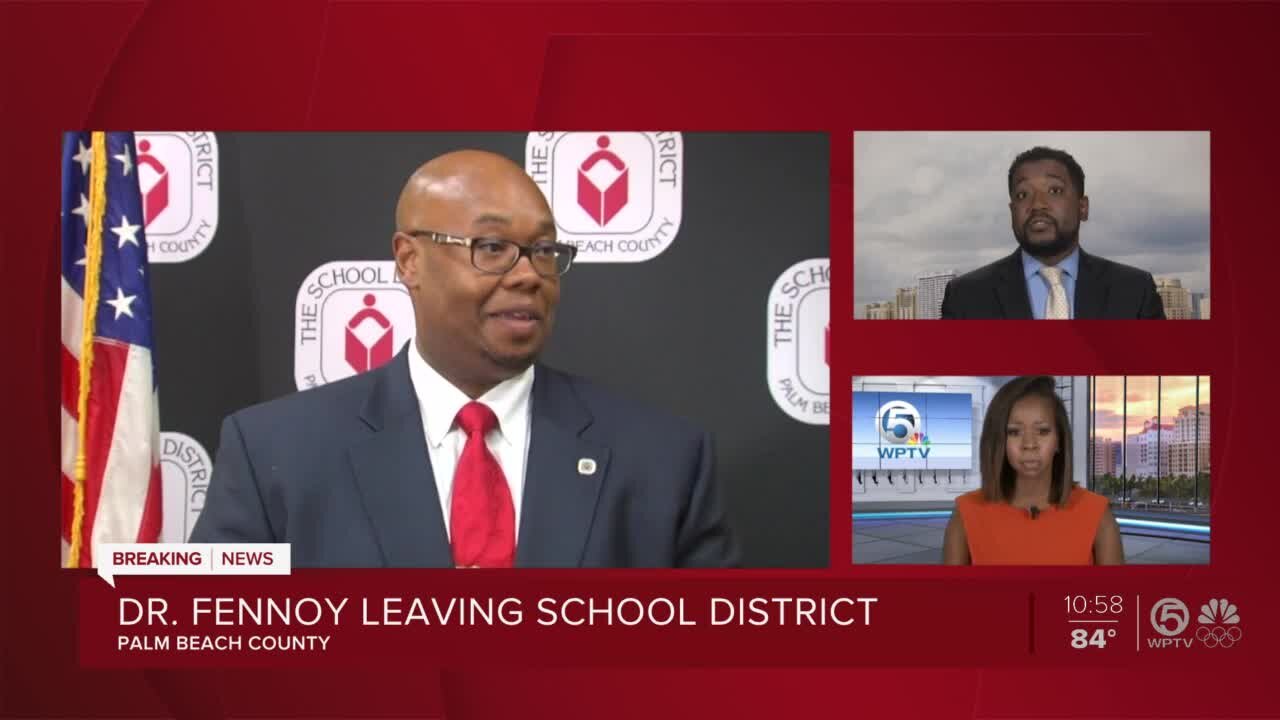 Palm Beach County schools Superintendent Dr. Donald Fennoy resigning