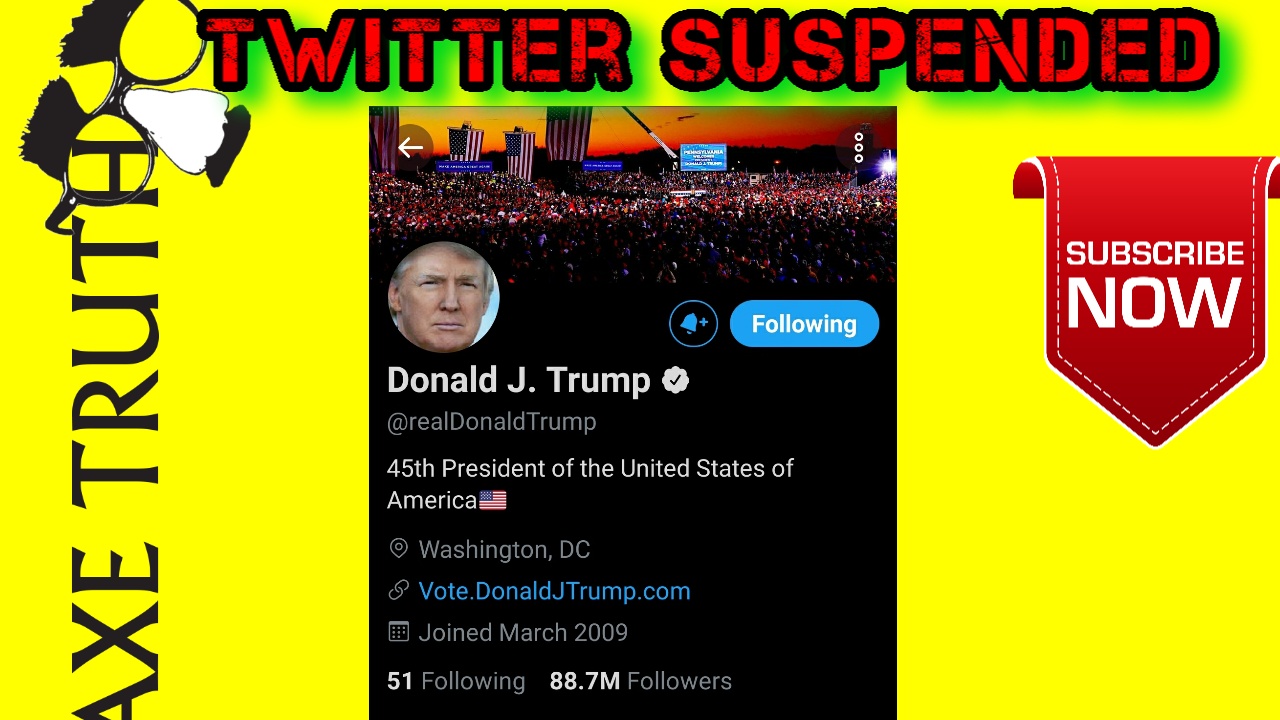 It's On !! Twitter Permanently Suspended President Trump Account