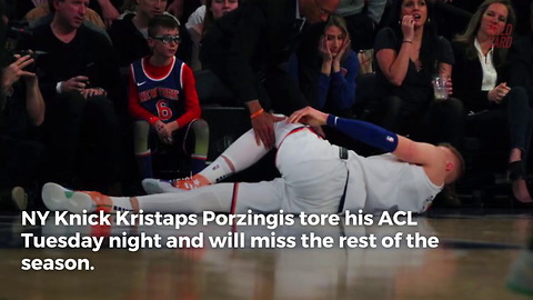 Team LeBron Cursed, Kristaps Porzingis Suffers Torn ACL